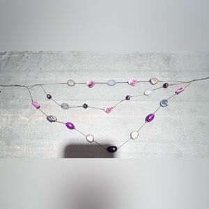 3 Strand Multi-Color Beaded Necklace